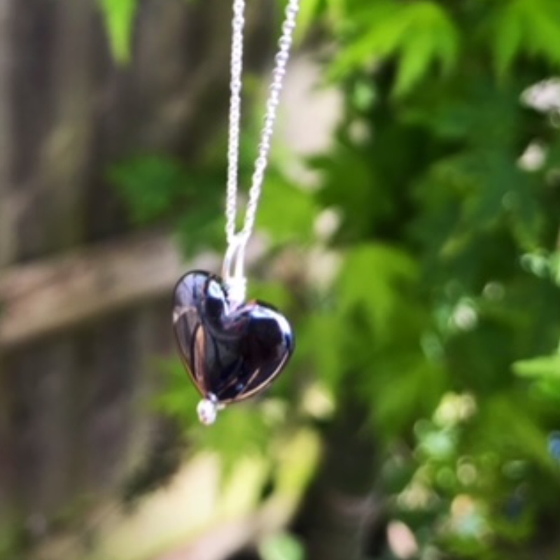 Hematite heart necklace | CrystalJak