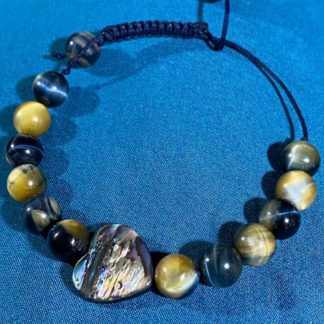 Crystal beads bracelet with heart