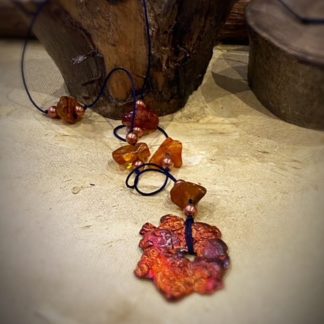 Copper and Amber necklace