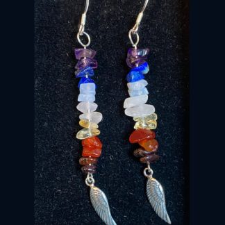 Rainbow crystal earrings