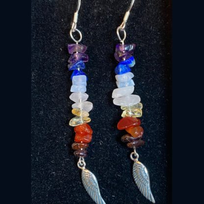 Rainbow crystal earrings