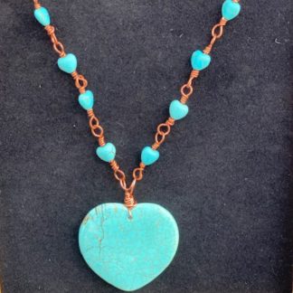 Turquoise heart necklace